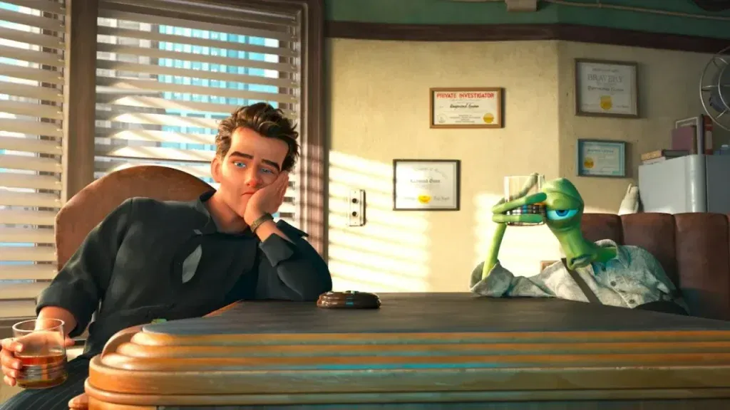 A still from Brad Bird's Ray Gunn 