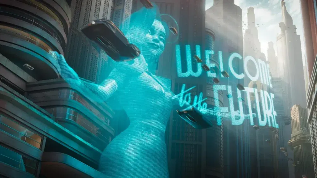 A still from Brad Bird's Ray Gunn
