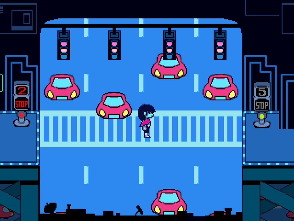 walking in Deltarune 