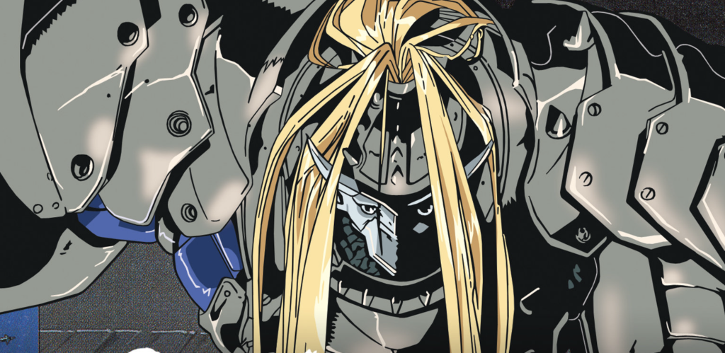 This is promotional artwork for the 1998 Sunrise mecha anime series Gasaraki. The image features a bipedal "Tactical Armor" tank, which are experimental weapons in the show.