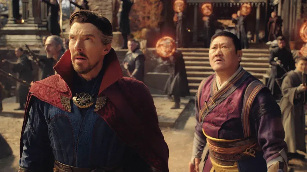 Benedict Cumberbatch and Benedict Wong in Doctor Strange in the Multiverse of Madness