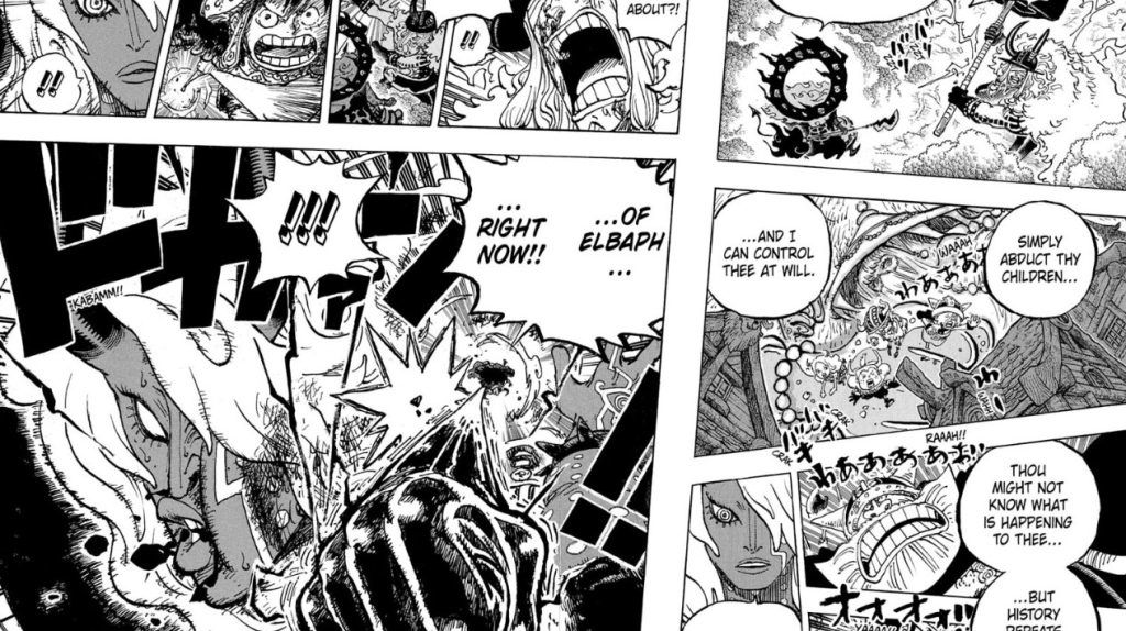 Luffy joins the battlefield against Imu in One Piece Chapter 1186. 