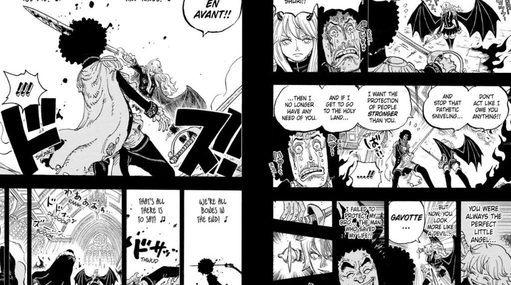 Princess Shuri attacks Brook in One Piece Chapter 1186. 