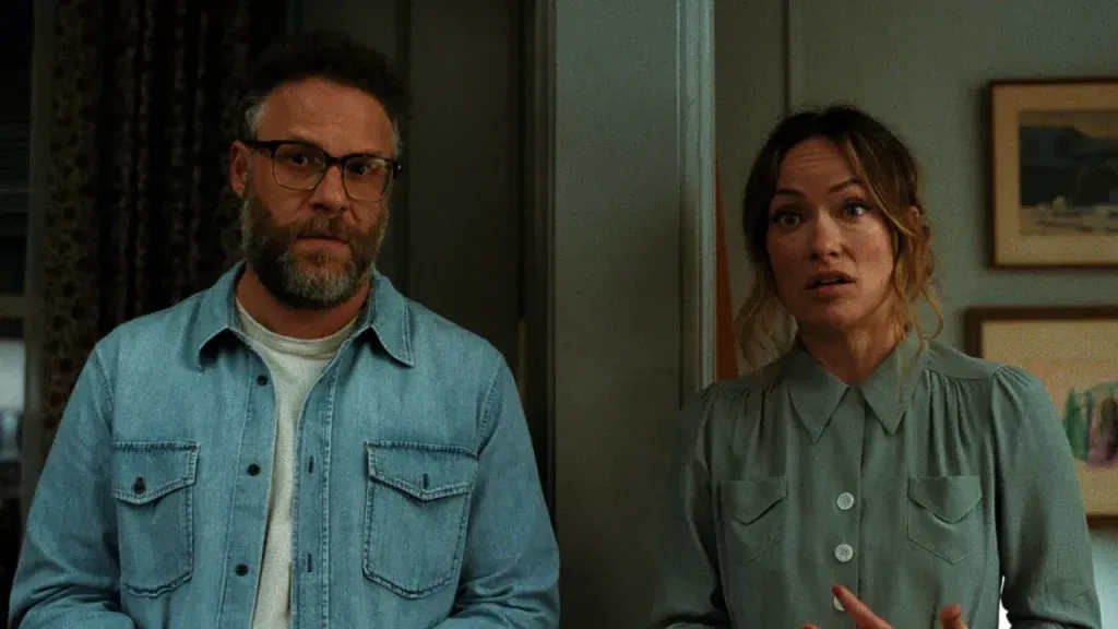 Olivia Wilde and Seth Rogen in The Invite