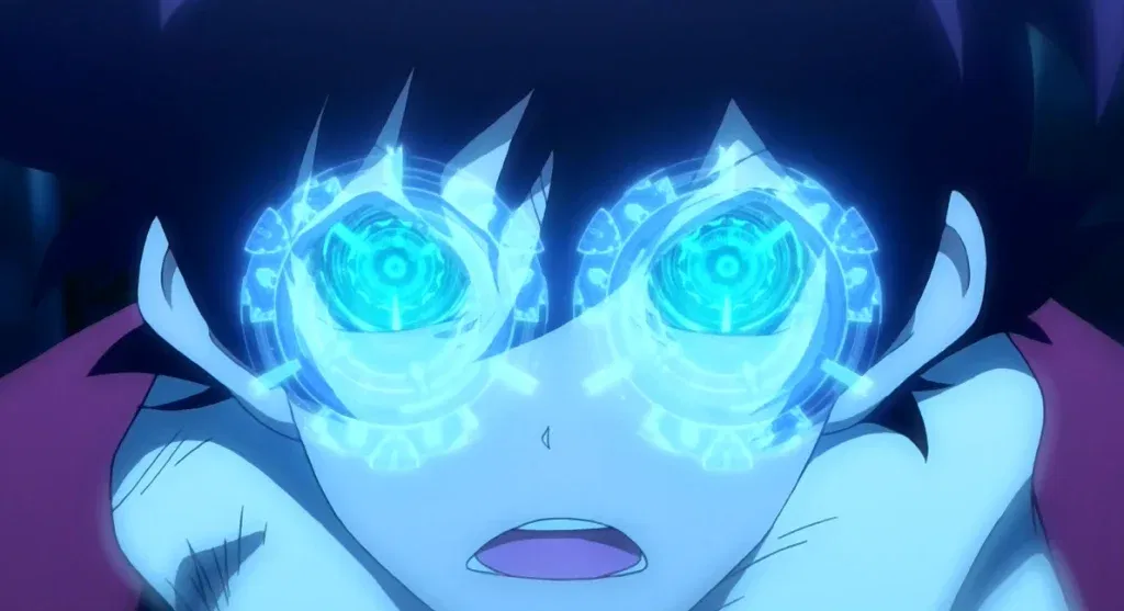 All-Seeing Eyes of the Gods were granted to Leonardo in exchange for his sister's eyesight, an event that occurred in the first episode. 