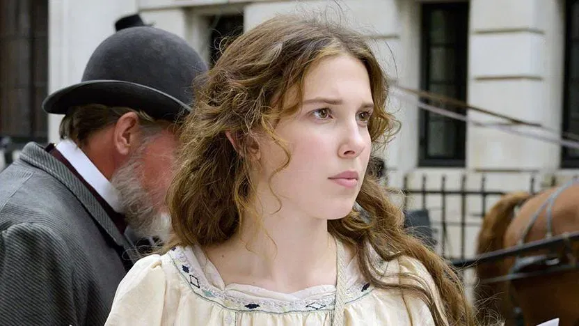 Millie Bobby Brown in a still from Enola Holmes