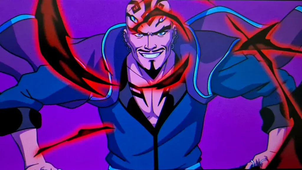 A still of Sanjar Javeed, aka Horsemen of Death, from X-Men '97 Season 2