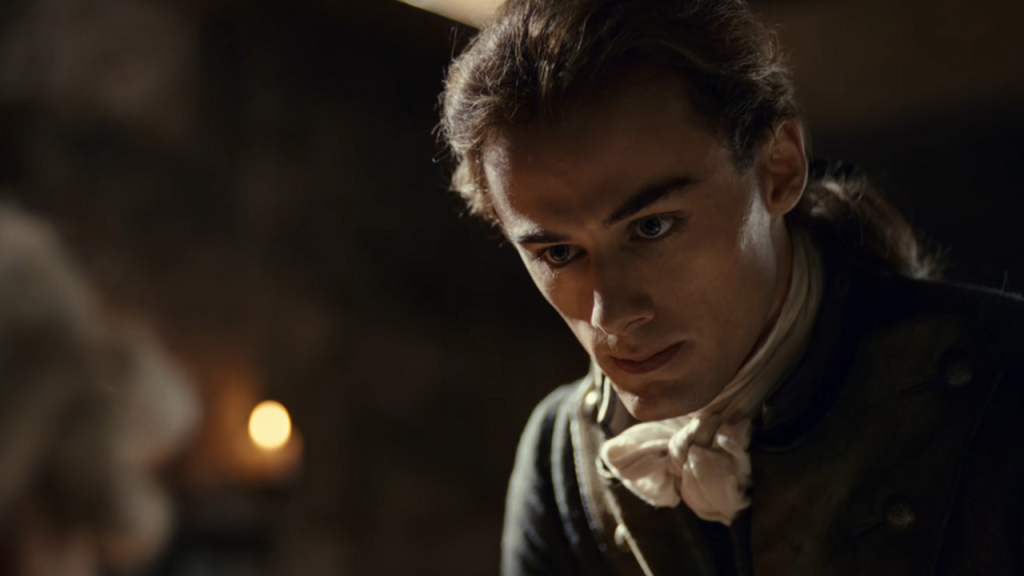 a still from young washington trailer  featuring William Franklyn-Miller as George Washington