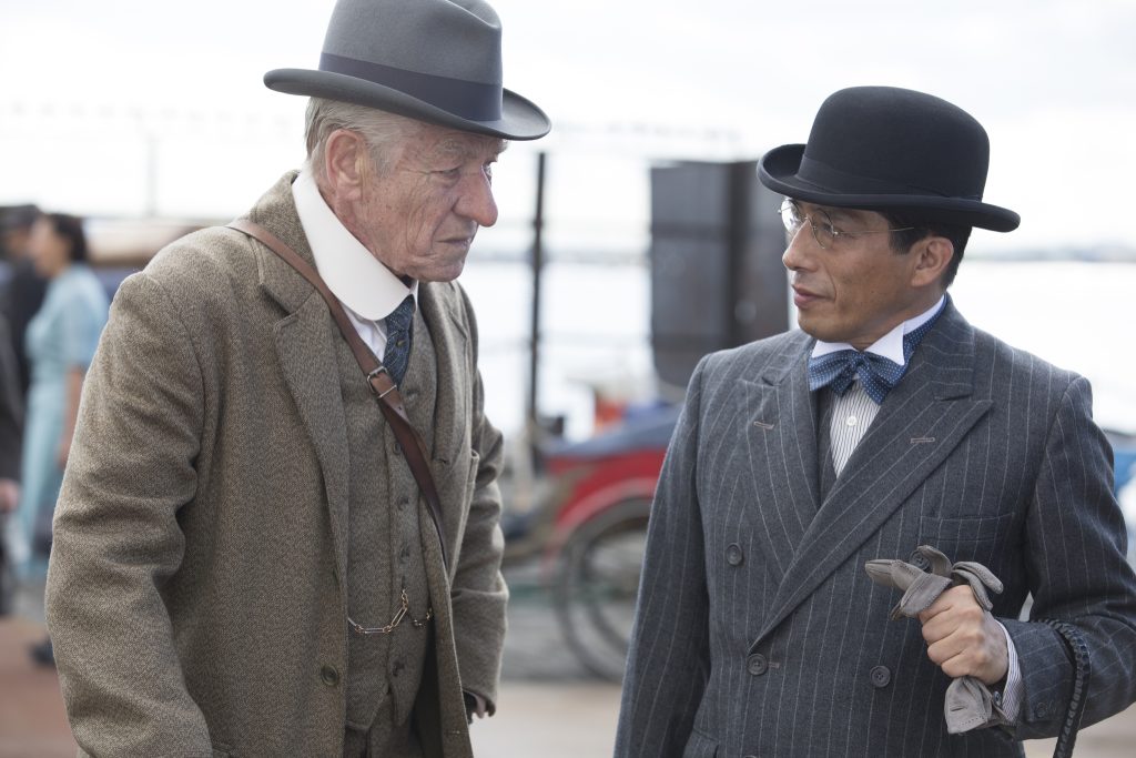 Mr. Holmes, featuring Ian McKellen as an aging Sherlock Holmes 