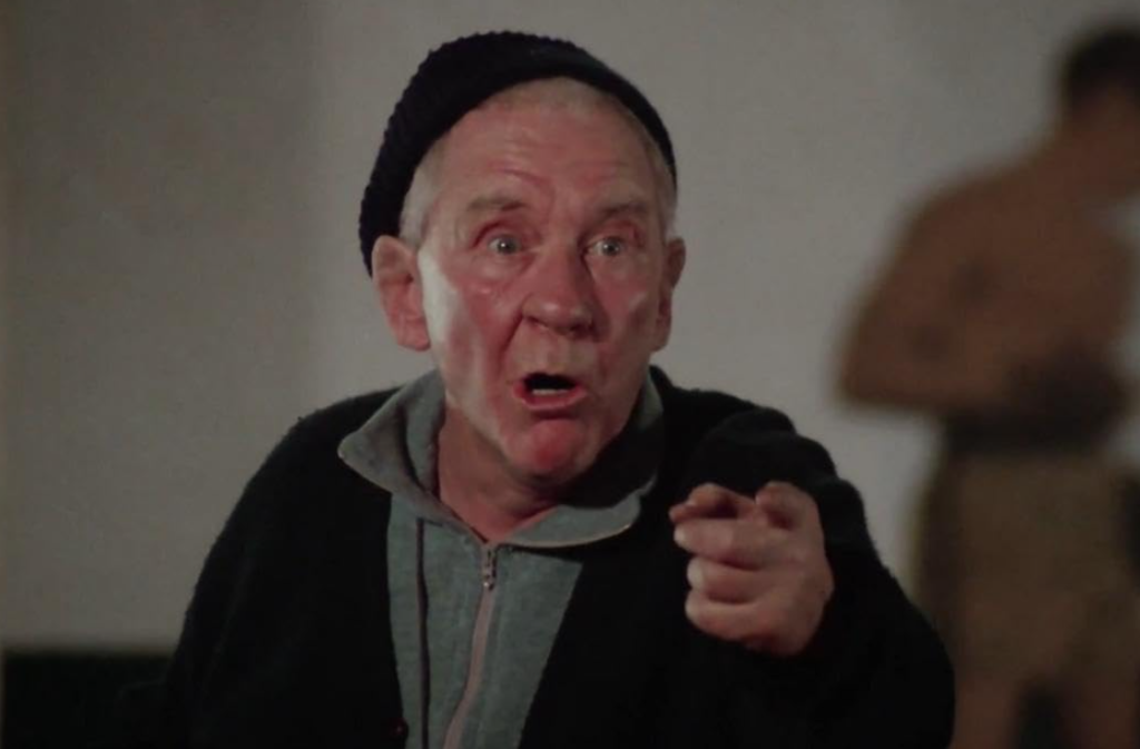 Burgess Meredith in a still from Rocky