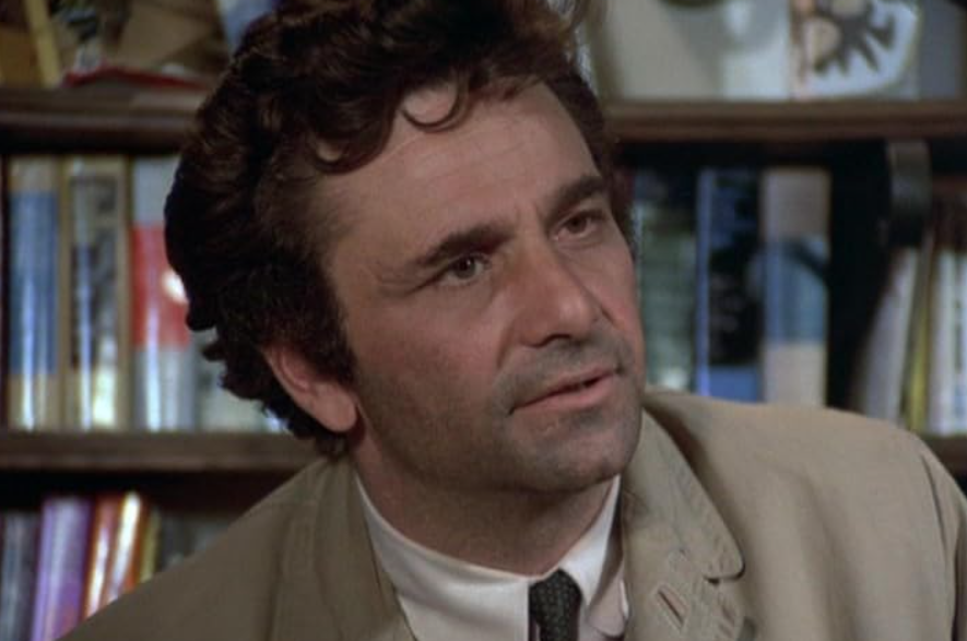 Peter Falk in a still from Columbo 