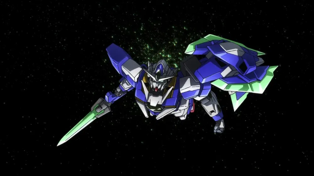Qan[T]  is piloted by Setsuna F. Seiei and designed specifically to interact with alien lifeforms.