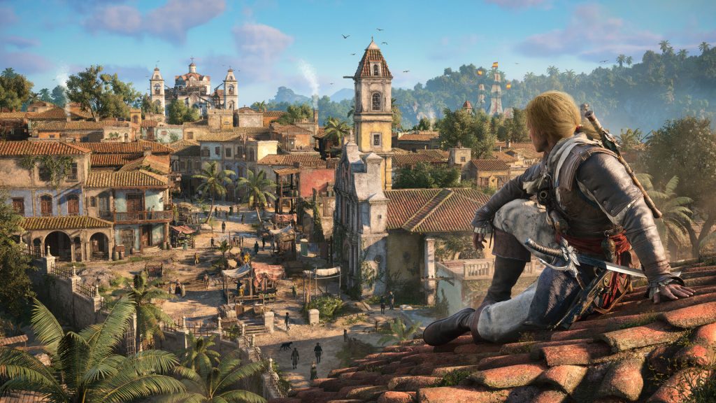 How Long to Beat Assassin’s Creed Black Flag Resynced? Game Length Explained 1 Edward sitting on the roof in Assassin's Creed Black Flag Resynced