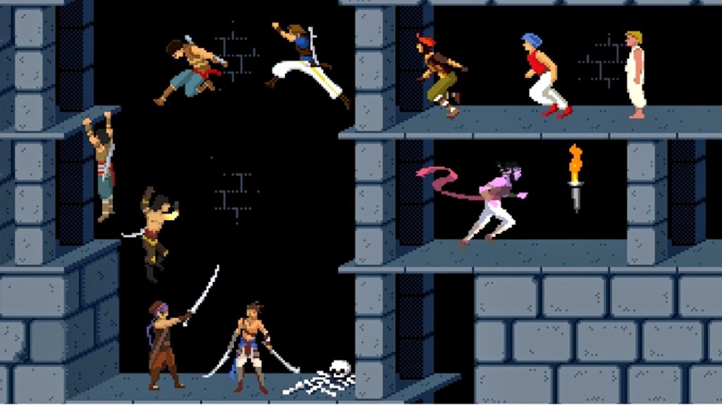 A gameplay screenshot of Prince of Persia (1989)