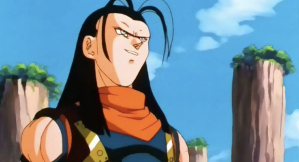 This character is Super 17 from the Dragon Ball GT anime series.