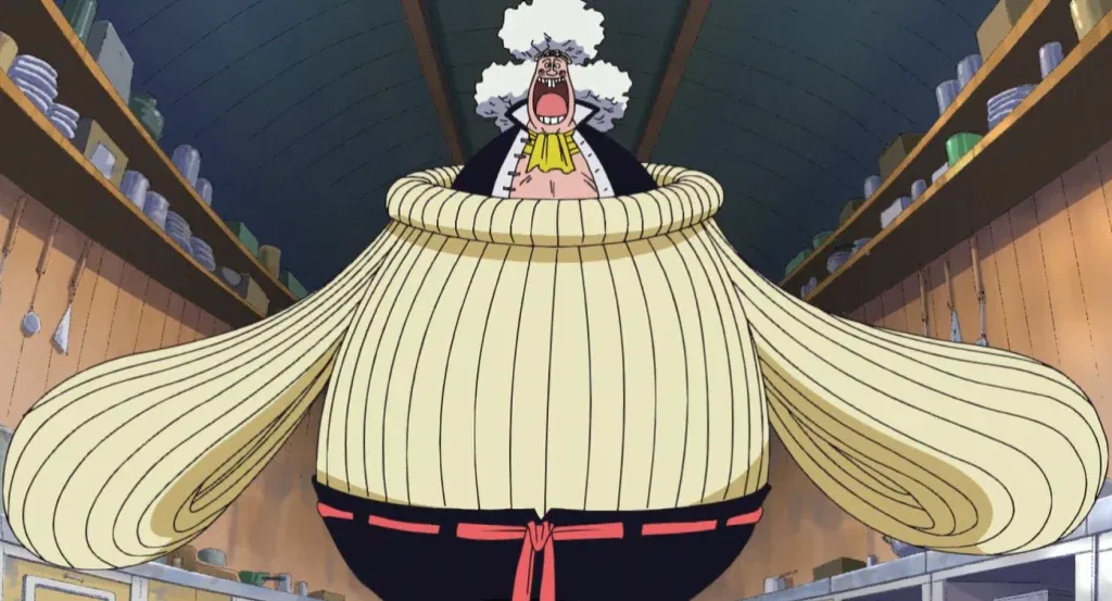 a still from the one piece anime series