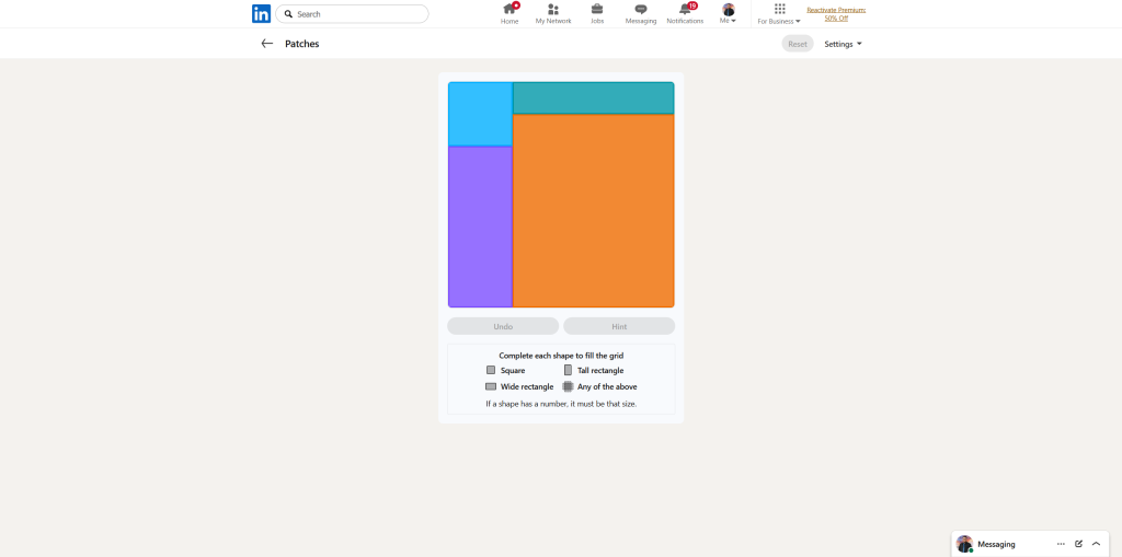 All LinkedIn Games Solutions for Today (July 6, 2026) 16 A screenshot of the daily LinkedIn Games puzzle.