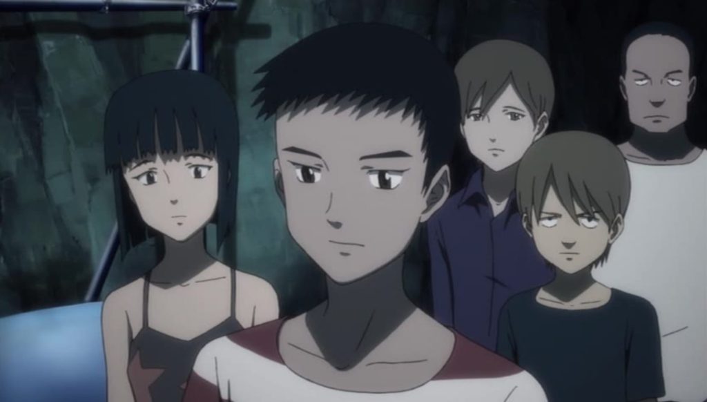 a still from the bokurano anime series