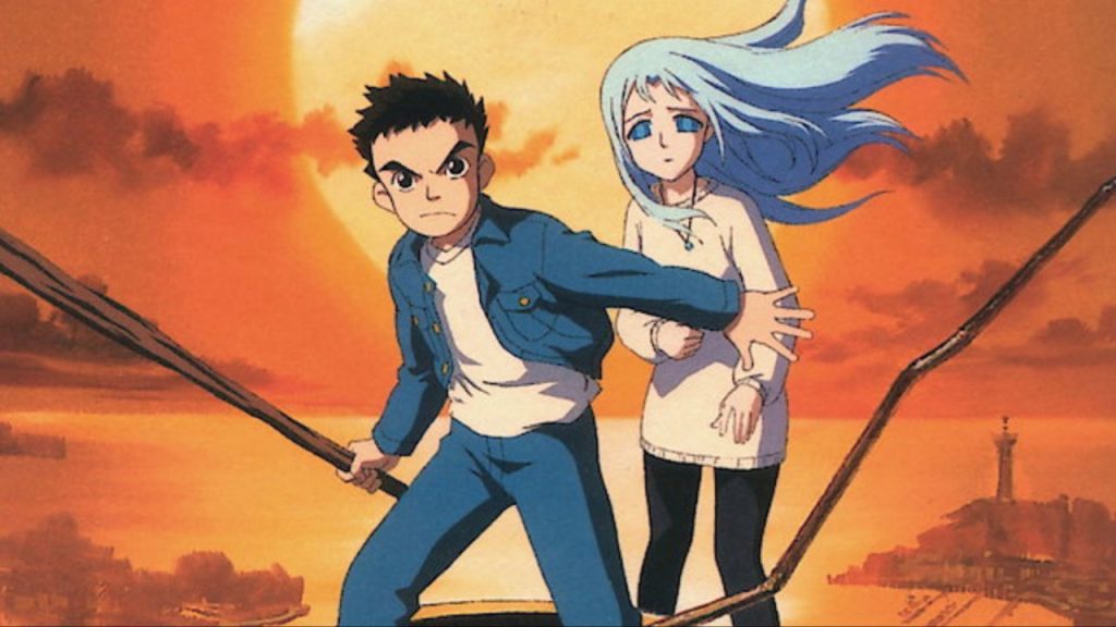 a still from the now and then, here and there seinen anime series