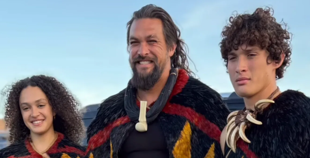 Jason Momoa with his children, Nakoa-Wolf and Lola