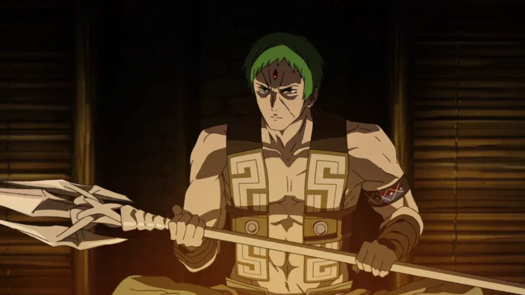 Ruijerd is a member of the Superd tribe, characterized by green hair and a red jewel on their forehead.