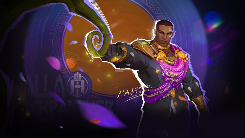 Marvel Rivals MVP animation screen showcasing Duelist hero Black Panther.