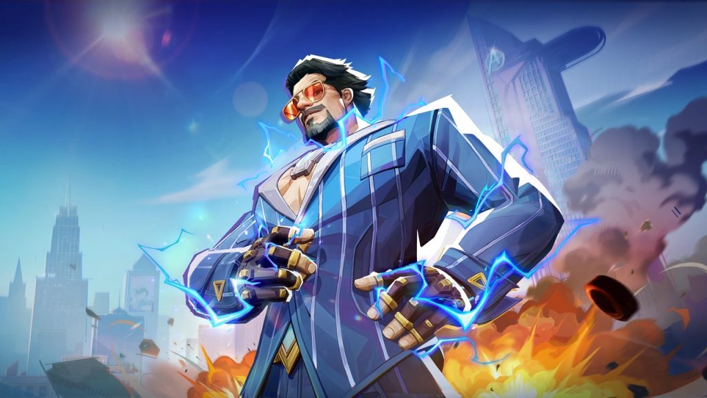 Marvel Rivals MVP animation screen showcasing Duelist hero Iron Man.
