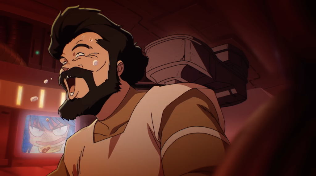 This image is from the 2026 TV anime adaptation of The Ghost in the Shell produced by Science SARU.