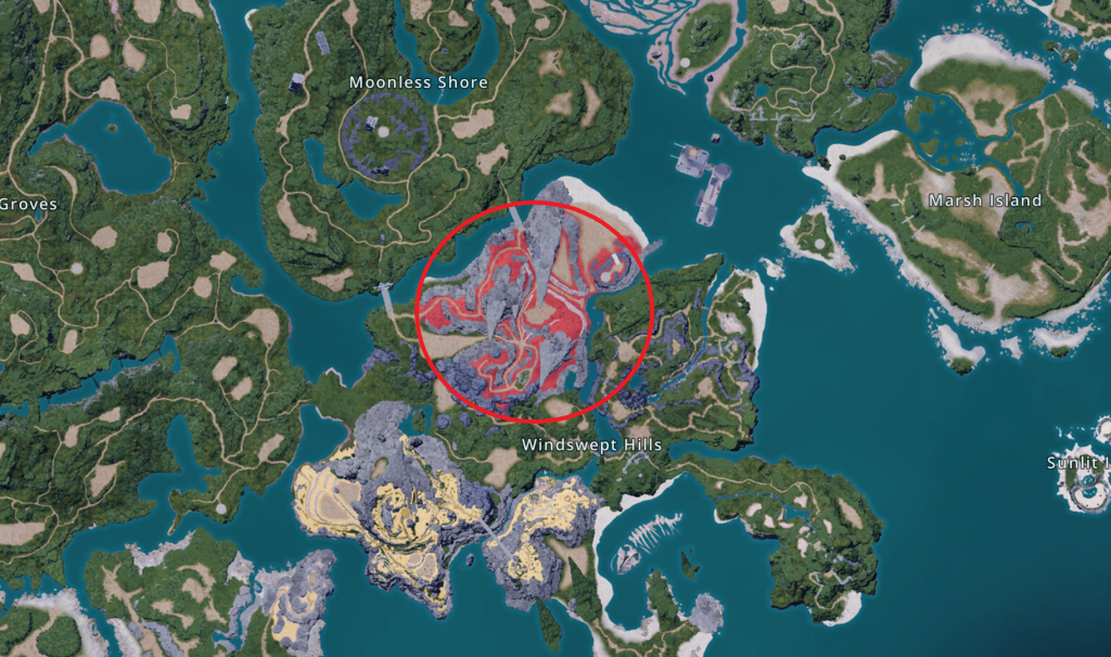 Church location in Palworld