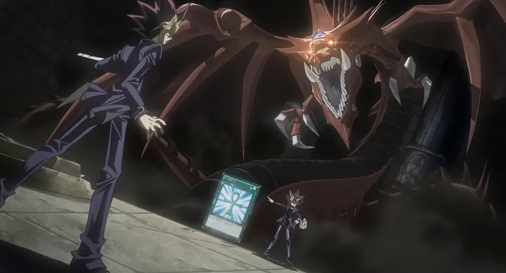 a still from the Yu-Gi-Oh! anime