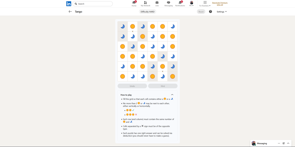 All LinkedIn Games Solutions for Today (July 11, 2026) 5 A screenshot of the daily LinkedIn Games puzzle.