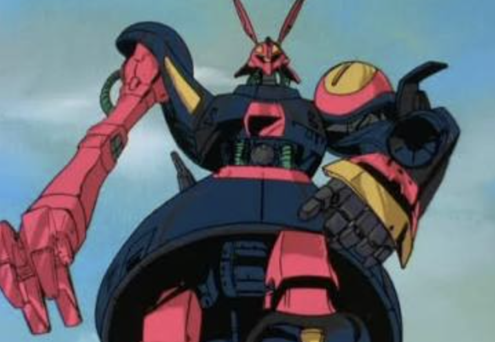 This is the NRX-055 Baund Doc from Mobile Suit Zeta Gundam. It is a transformable mobile suit utilized by the Titans faction.