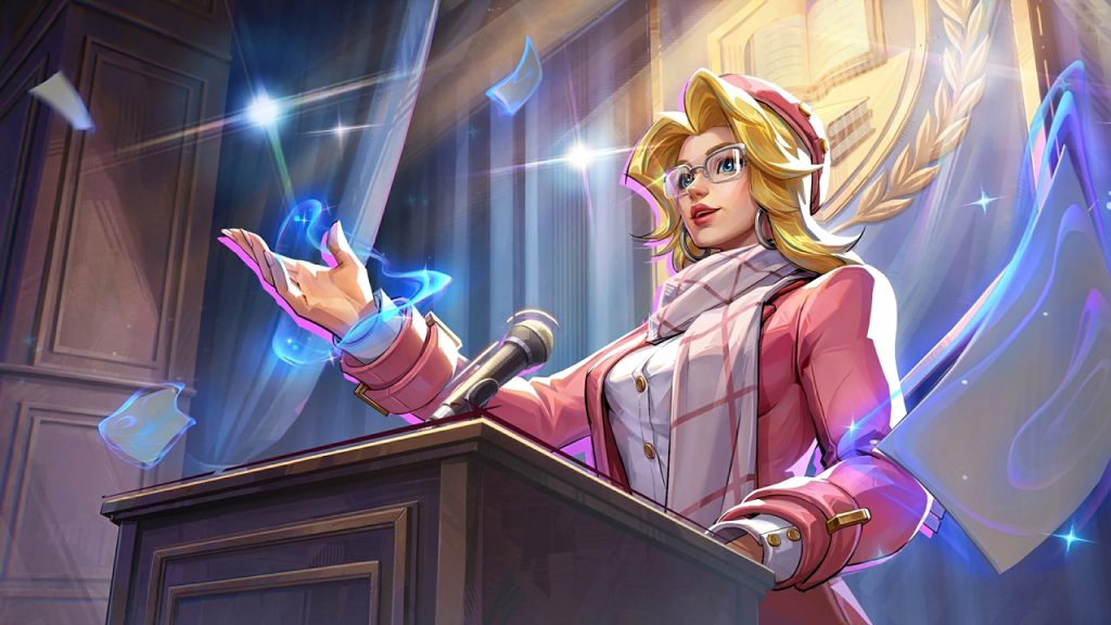 Marvel Rivals MVP animation screenshot featuring Strategist hero Invisible Woman.