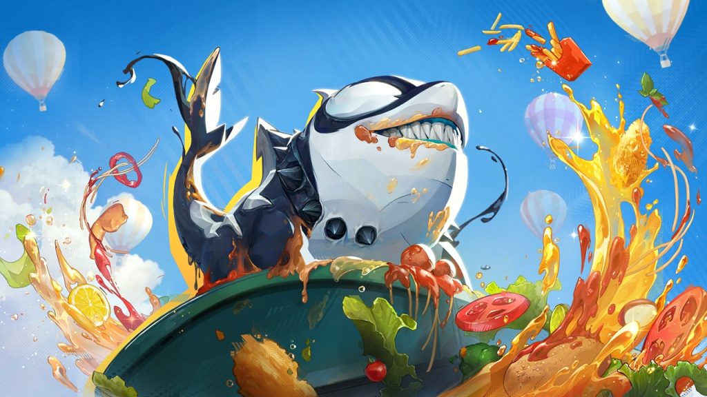 Marvel Rivals MVP animation screenshot featuring Strategist hero Jeff the Land Shark.