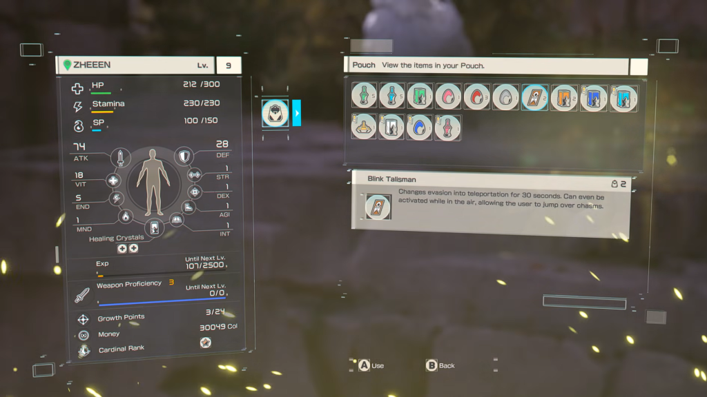 Screengrab from Echoes of Aincrad