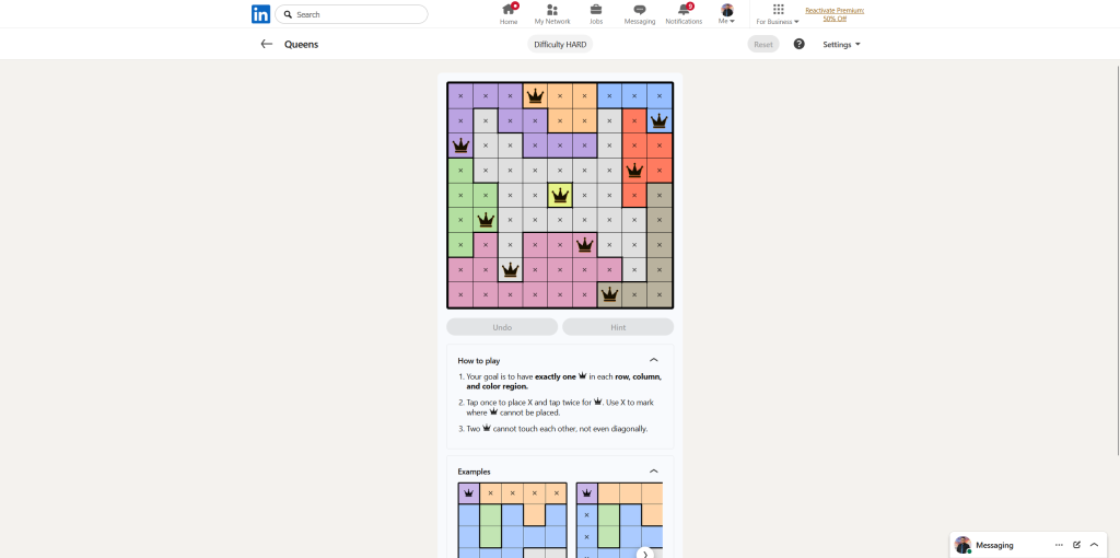 All LinkedIn Games Solutions for Today (July 12, 2026) 16 A screenshot of the daily LinkedIn Games puzzle.