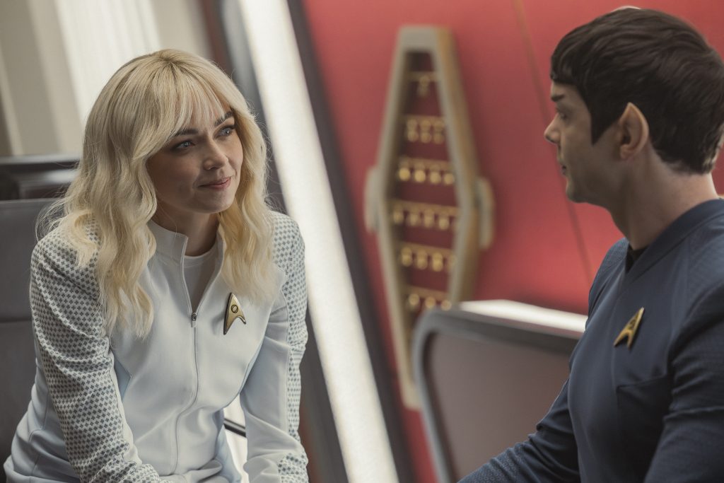  Strange New Worlds streaming on Paramount+. 
