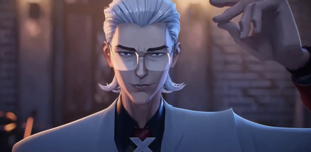 X as seen in his character PV protecting Ahu in To Be Hero X