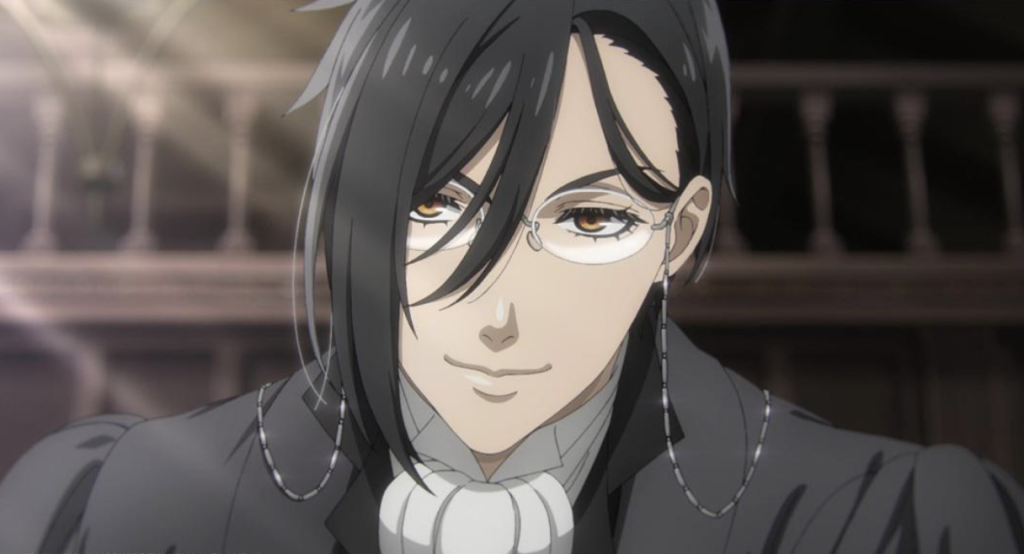  Public School Arc, specifically appearing in episodes such as episode 5. He is depicted in his guise as a teacher, wearing distinctive spectacles with a chain.