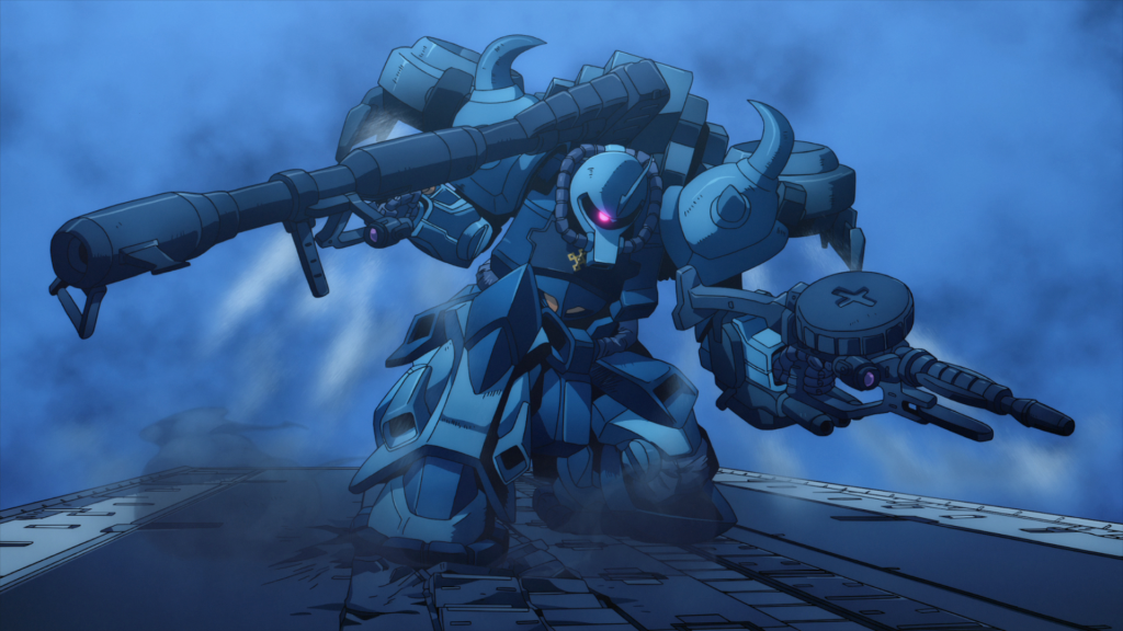 a still from the gundam movie