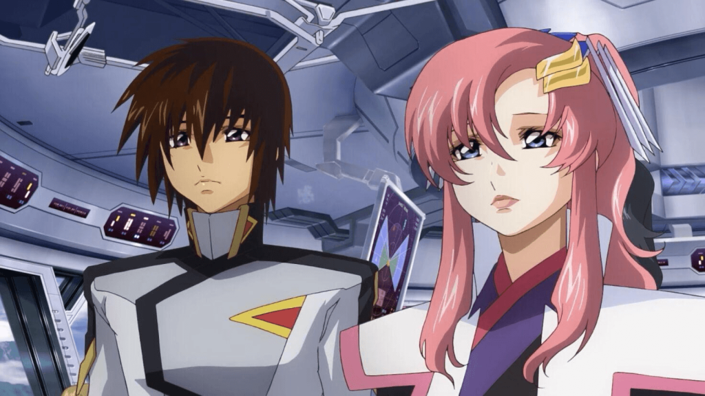 a still from the gundam anime movie