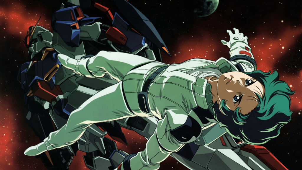 a still from the gundam anime movie