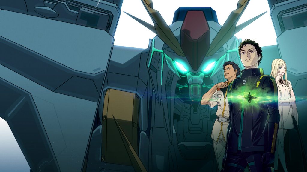 a still from the gundam anime movie