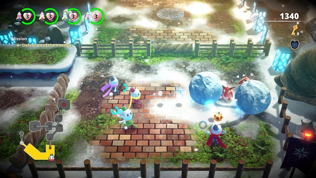 A gameplay screenshot from Snow Bros. Wonderland, one of the titles joining the PS Plus Game Catalog in July 2026.