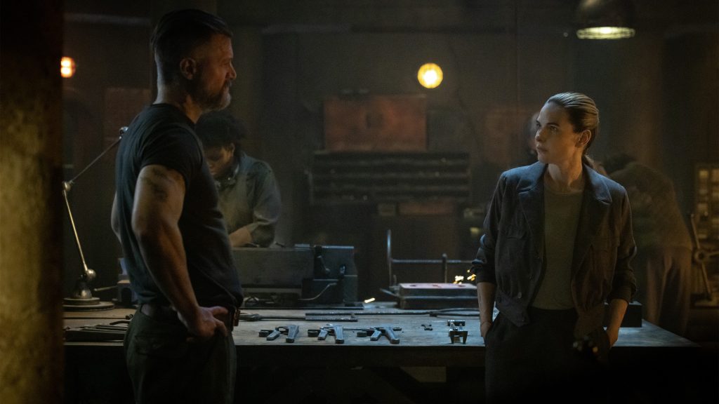 Shane McRae and Rebecca Ferguson in Silo S3 ep 3