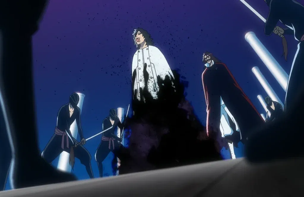 a stilll from the bleach anime series