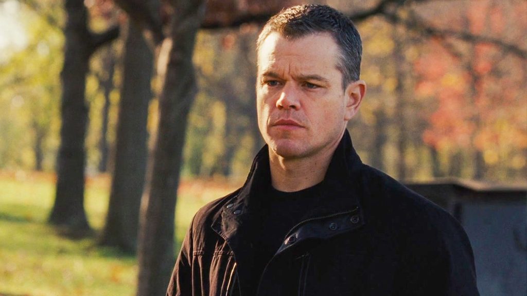 Matt Damon in a still from Jason Bourne