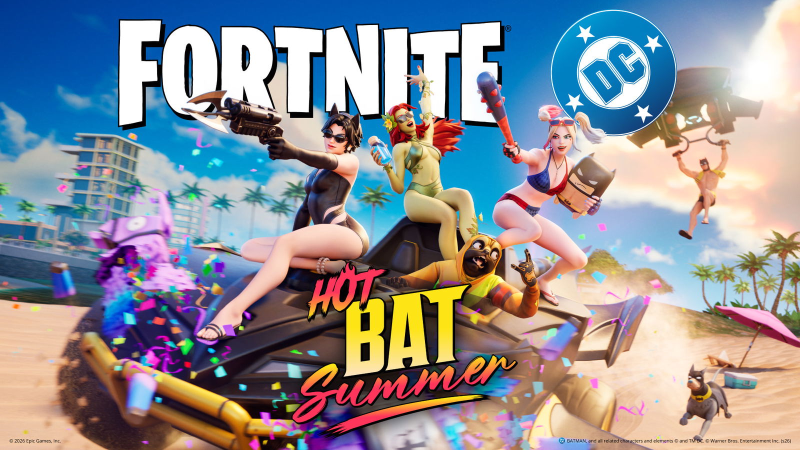 Fortnite Hot Bat Summer Bundles: Every New DC Swimsuit Skin, Price, and
