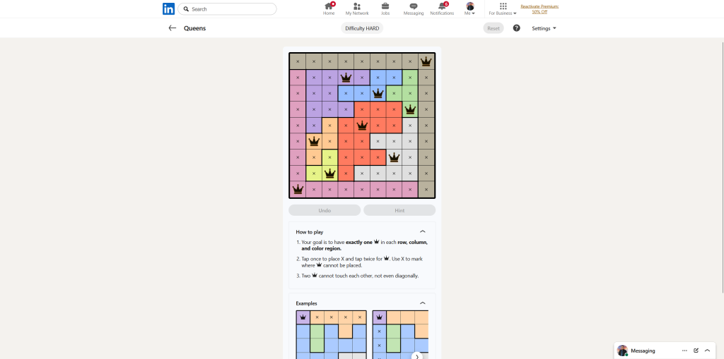 All LinkedIn Games Solutions for Today (July 19, 2026) 22 A screenshot of the daily LinkedIn Games puzzle.