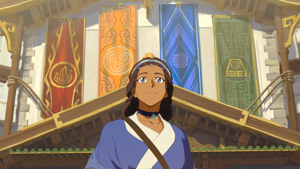 Jessica Matten voices Katara 